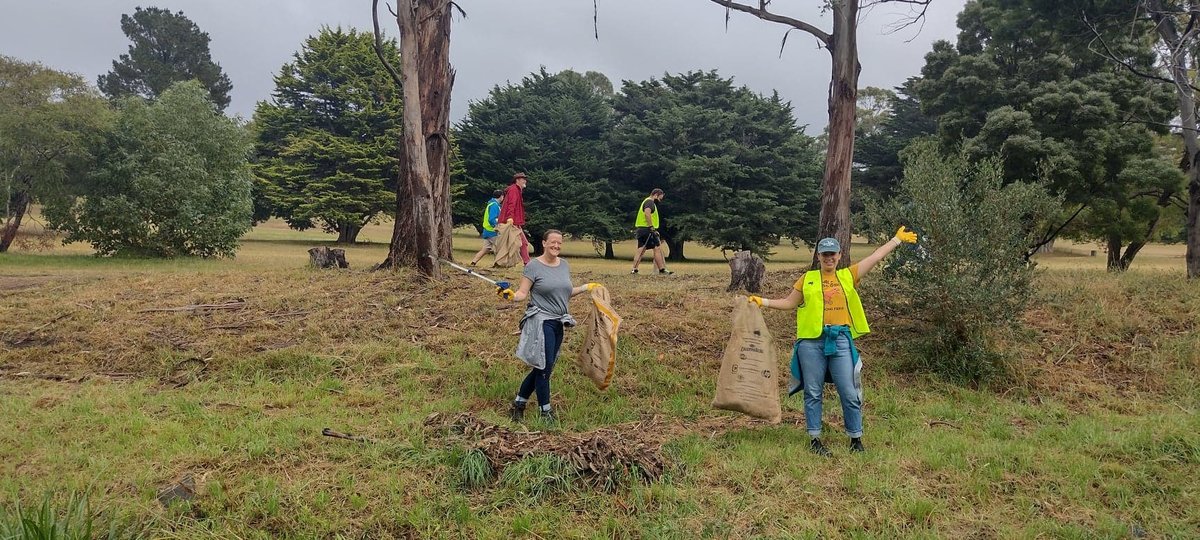Briony and Haley clean up australia day.jpg