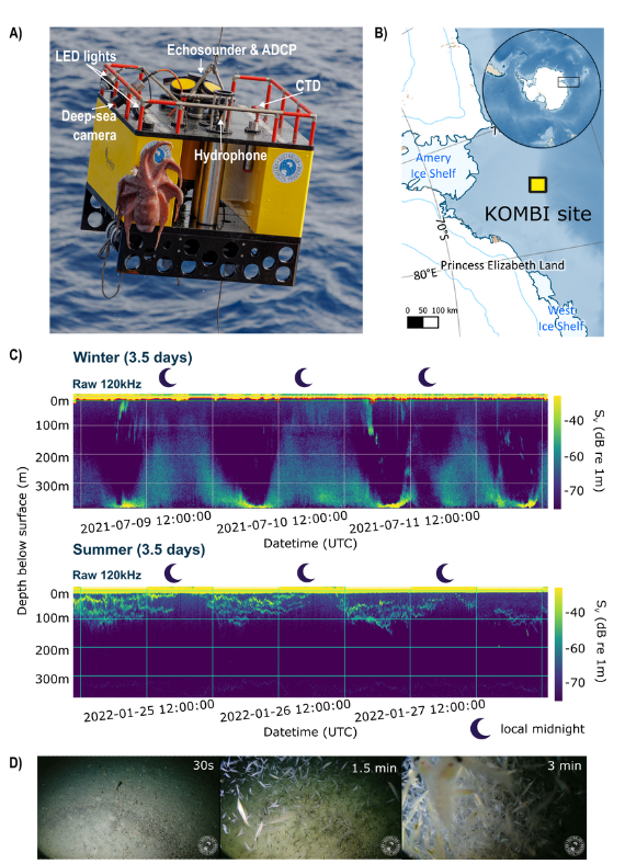 Echosounder Mooring KOMBI Seafloor Lander-Antarctic
