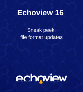Echoview 16 File Formats