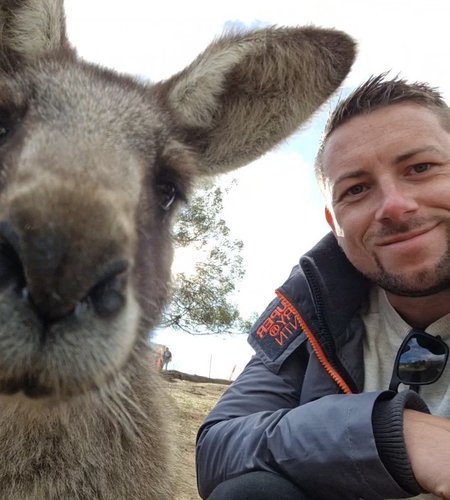 Mike Palin and Kangaroo