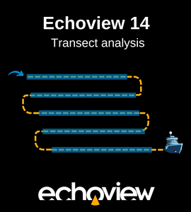 Echoview 14 transects blue curved